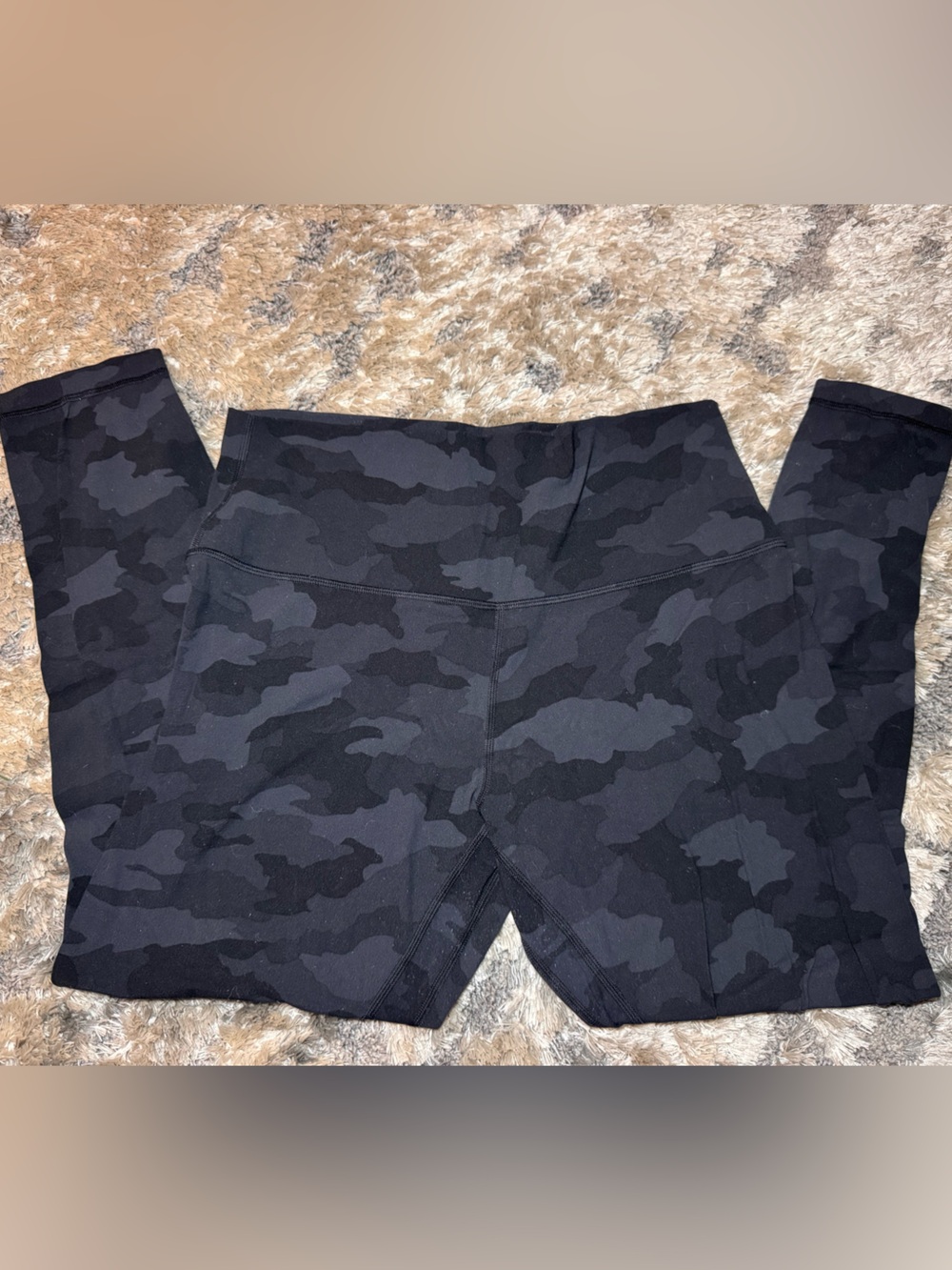 lululemon athletica Black Gray Camo Leggings